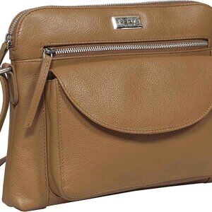 Crossbody Bags for Women Real Leather Sling with Multiple Pockets and Adjustable